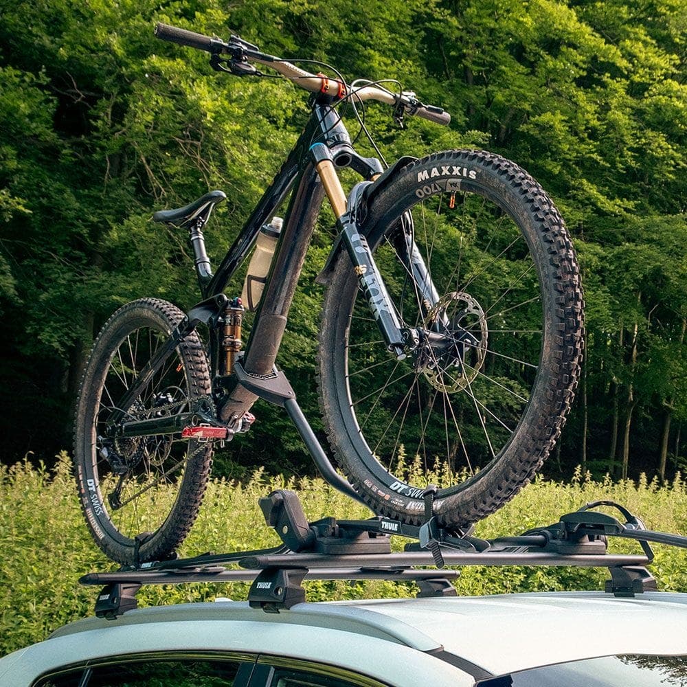 Best for Solo/MTB Riders: Thule ProRide 598B Twin-Pack Roof Mounted (2 Bikes) Bike Racks
