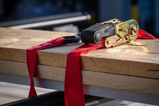 Vehicle Tie-Downs and Straps to Secure Loose Items into Place.
