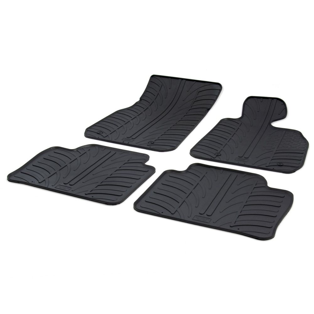 Tailored Black Rubber 4 Piece Floor Mat Set to fit BMW 3 Series (F30/F31) (Excl. xDrive) 2011 - 2019