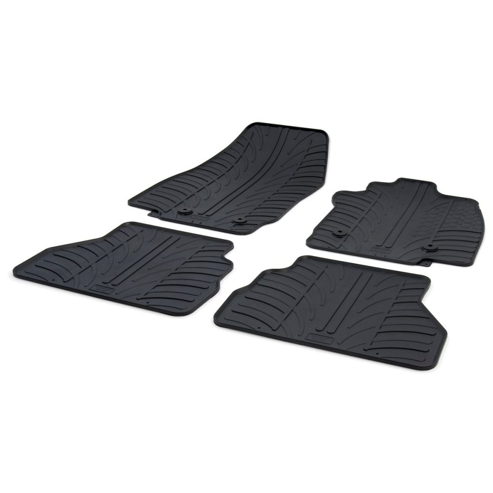 Tailored Black Rubber 4 Piece Floor Mat Set to fit Ford B-Max 2012 - 2018