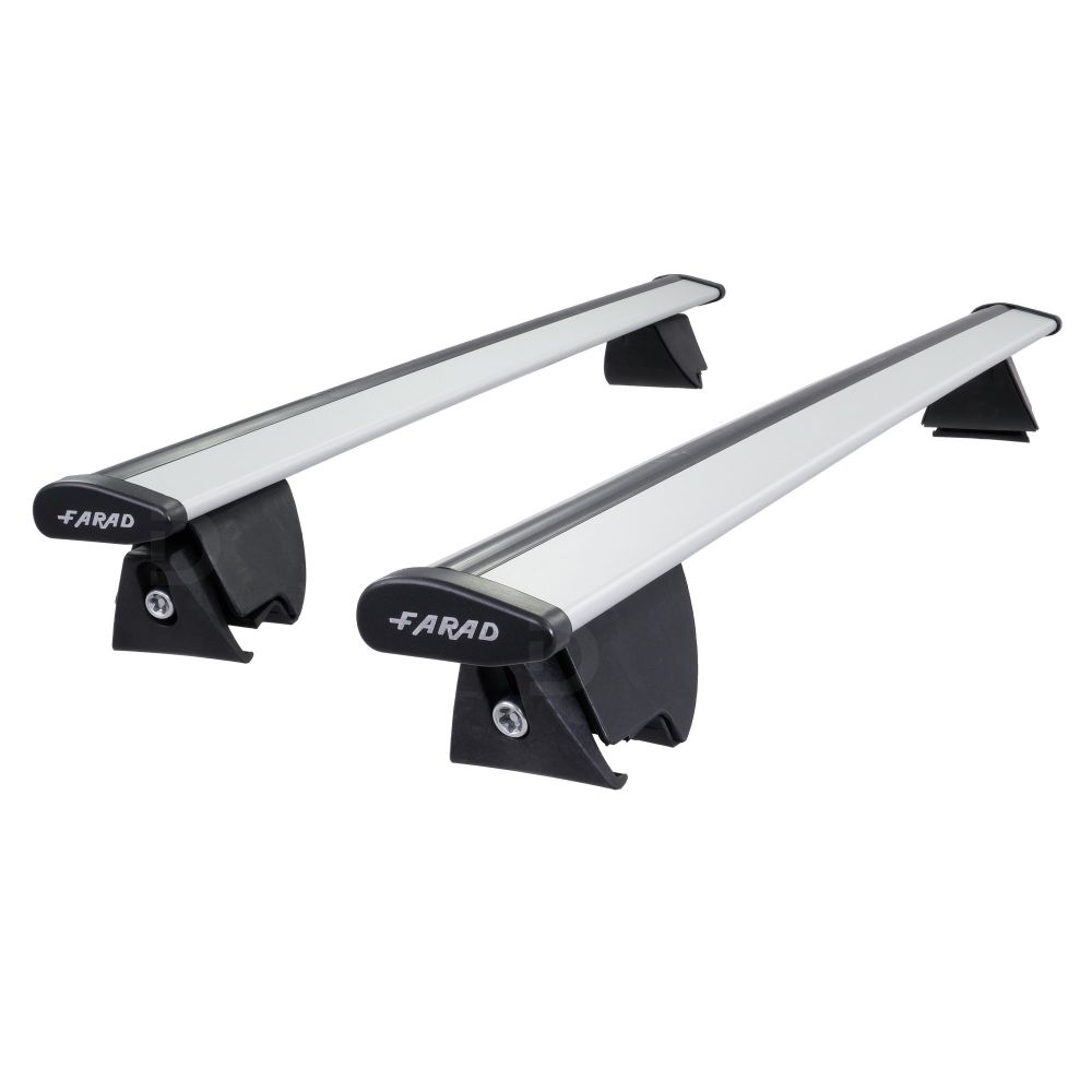 Hilo Wing Silver Aluminium Roof Bars to fit Citroen C4 Picasso Mk.1 2007 - 2013 (Open Roof Rails)