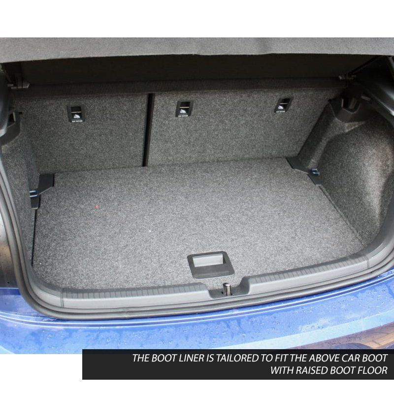 Premium Tailored Rubber Boot Liner Mat VW Polo 5 V 6R 6C upper trunk 2009-2018 