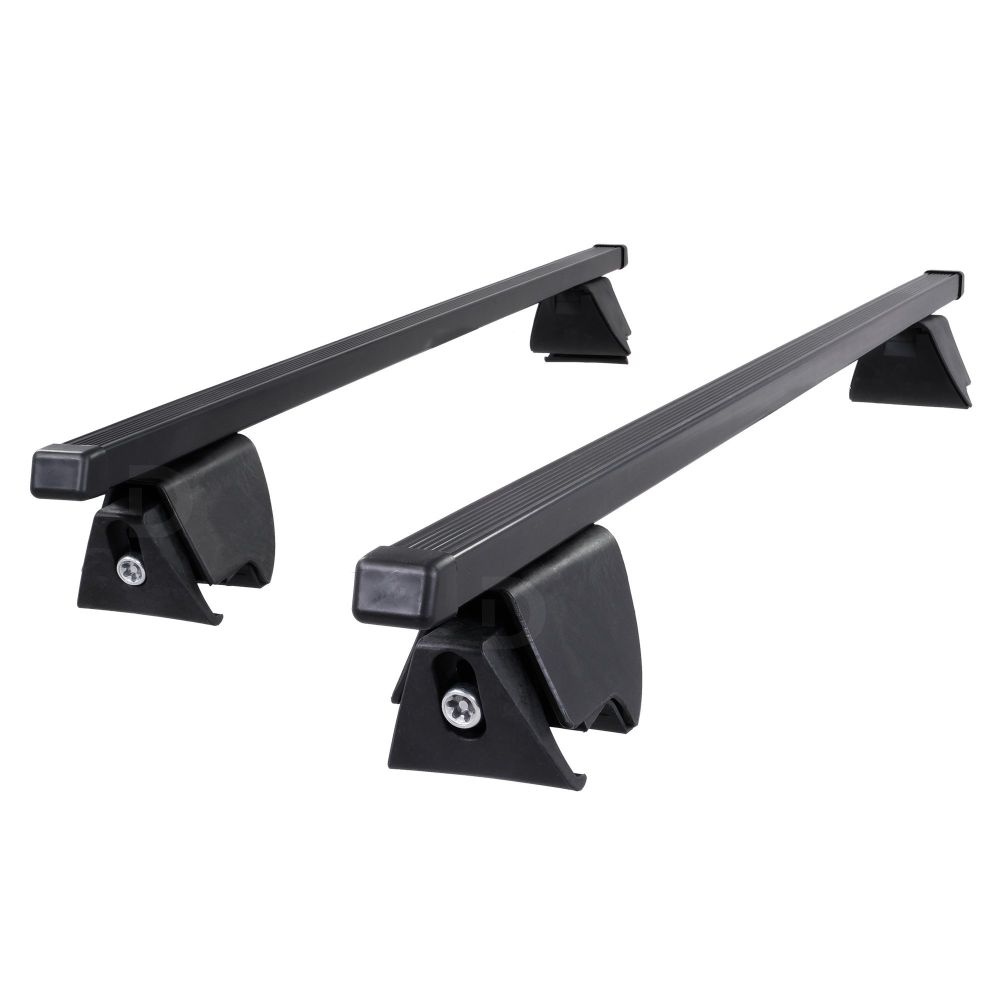 Hilo Square Steel Roof Bars to fit Audi A6 Avant (C6) 2005 - 2011 (Closed Roof Rails)