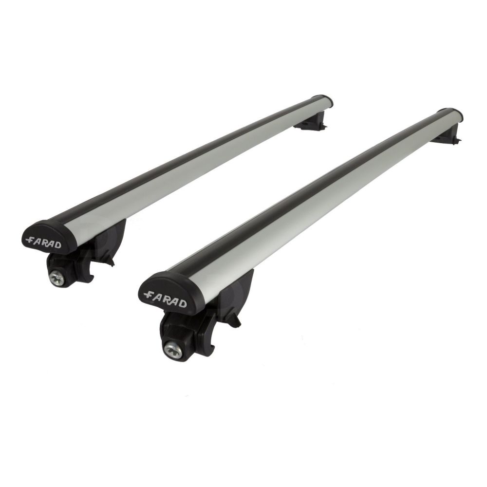 Aero Silver Aluminium Roof Bars to fit BMW 5 Series Touring (F11) 2010 - 2016 (Closed Roof Rails)