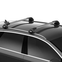 WingBar Edge Silver Aluminium Roof Bars to fit Jeep Grand Cherokee (WK2) 2011 - 2019 (Closed Roof Rails with Fixed Points)