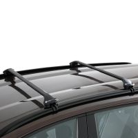 Oval Aluminium Black Roof Bars to fit BMW X1 (E84) 2009 - 2015 (Closed Roof Rails)
