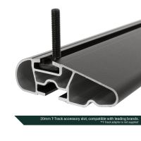 Wing Black Aluminium Roof Bars to fit Alfa Romeo Stelvio 2017 - 2022 (No Roof Rails)