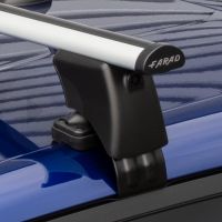 Aero Silver Aluminium Roof Bars to fit Seat Ibiza Hatchback Mk.5 2017 - 2024 (No Roof Rails)