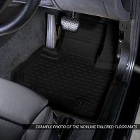 Tailored Black Rubber 4 Piece Floor Mat Set to fit Ford Ranger (Double Cab) 2011 - 2019