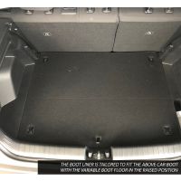 Tailored Black Boot Liner to fit Hyundai Bayon 2021 - 2024 (with Raised Variable Boot Floor)