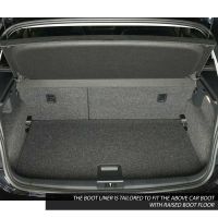 Tailored Black Boot Liner to fit Volkswagen Polo Mk.5 2009 - 2017 (with Raised Boot Floor)
