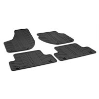 Tailored Black Rubber 4 Piece Floor Mat Set to fit Volvo V40 (Manual) 2012 - 2019