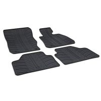Tailored Black Rubber 4 Piece Floor Mat Set to fit BMW X1 (E84) 2009 - 2015