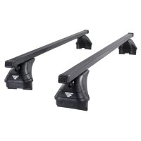 Pro Square Steel Roof Bars to fit Audi Q7 Mk.2 2015 - 2023 (Closed Roof Rails with Fixed Points)