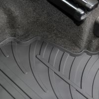 Tailored Black Rubber 4 Piece Floor Mat Set to fit Fiat 500X 2015 - 2023