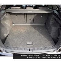 Tailored Black Boot Liner to fit Skoda Enyaq 2021 - 2024 (with Raised Non-Variable Boot Floor)