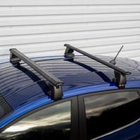 Wing Black Aluminium Roof Bars to fit Hyundai i10 Mk.2 2014 - 2020 (No Roof Rails)