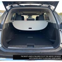 Tailored Black Boot Liner to fit Nissan X-Trail Mk.4 2022 - 2024 (with Raised Boot Floor - Spare Wheel)