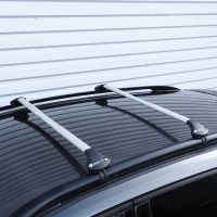 Oval Aluminium Silver Roof Bars to fit Honda FR-V 2004 - 2009 (Open Roof Rails)