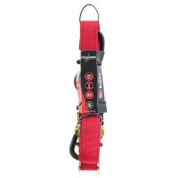 Single Red Ratchet Strap with S-Hook 25mm x 5m