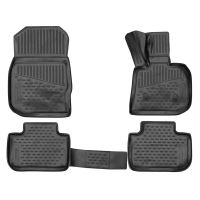 Tailored Black Rubber 4 Piece Floor Mat Set to fit BMW X3 (G01) 2017 - 2022
