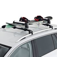Car Ski Rack and Snowboard Carrier - Roof Bar Attachment (Carry up to 3 Skis)