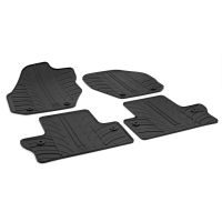 Tailored Black Rubber 4 Piece Floor Mat Set to fit Volvo V60 Mk.1 (Manual) 2010 - 2018