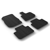 Tailored Black Rubber 4 Piece Floor Mat Set to fit BMW X3 (G01) 2017 - 2023