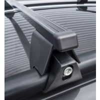 Hilo Square Steel Roof Bars to fit Dacia Logan MCV Mk.1 2013 - 2020 (Open Roof Rails)