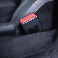 Hi Back Heavy Duty Single Front Car Seat Cover - Black