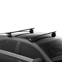 SquareBar Evo Steel Roof Bars to fit Mercedes C Class Saloon (W206) 2021 - 2023 (Fixed Point Roof)