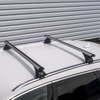 Pro Aero Silver Aluminium Roof Bars to fit Ford Fiesta Active Mk.8 2018 - 2023 (Closed Roof Rails)