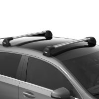WingBar Edge Silver Aluminium Roof Bars to fit Mercedes CLA Coupe (C117) 2013 - 2019 (Fixed Point Roof)