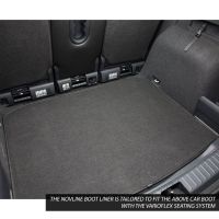 Tailored Black Boot Liner to fit Skoda Karoq 2017 - 2022 (with Lowered Fixed Boot Floor)