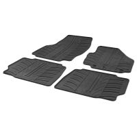 Tailored Black Rubber 4 Piece Floor Mat Set to fit Ford Mondeo Mk.4 2007 - 2012