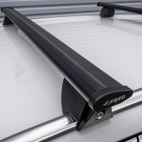 Hilo Wing Black Aluminium Roof Bars to fit Volvo V90 Cross Country 2016 - 2023 (Closed Roof Rails)