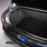 Tailored Black Boot Liner to fit Volkswagen Polo Mk.5 2009 - 2017 (with Raised Boot Floor)
