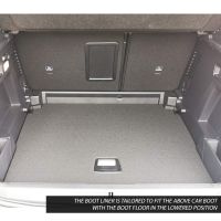 Tailored Black Boot Liner to fit Peugeot 3008 Mk.2 (Excl. Hybrid) 2017 - 2022 (with Lowered Boot Floor)