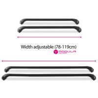 Oval Aluminium Silver Roof Bars to fit BMW X1 (F48) 2015 - 2022 (Closed Roof Rails)