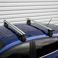 Wing Silver Aluminium Roof Bars to fit Volkswagen Golf Hatchback (3 Door) Mk.5 2004 - 2008 (No Roof Rails)