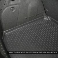 Tailored Black Boot Liner to fit Peugeot 3008 Mk.2 (Excl. Hybrid) 2017 - 2022 (with Raised Boot Floor)