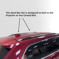 SquareBar Evo Steel Roof Bars to fit Jeep Grand Cherokee (WK2) 2011 - 2019 (Closed Roof Rails with Fixed Points)