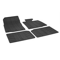Tailored Black Rubber 4 Piece Floor Mat Set to fit Mini Countryman (R60) 2010 - 2016