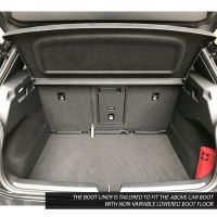 Tailored Black Boot Liner to fit Volkswagen ID.3 2020 - 2024 (with Lowered Non-Variable Boot Floor)
