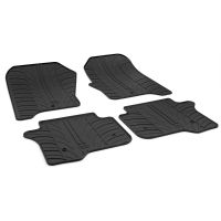 Tailored Black Rubber 4 Piece Floor Mat Set to fit Land Rover Discovery 4 2009 - 2016