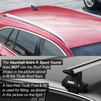 WingBar Evo Silver Aluminium Roof Bars to fit Vauxhall Astra Sports Tourer (K) Mk.7 2016 - 2021 (No Roof Rails)