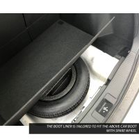 Tailored Black Boot Liner to fit Honda HR-V 2015 - 2021 (with Spare Wheel)