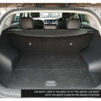 Tailored Black Boot Liner to fit Hyundai Tucson Mk.2 2015 - 2018 (with Raised Boot Floor)