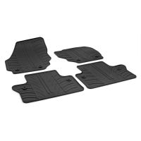 Tailored Black Rubber 4 Piece Floor Mat Set to fit Volvo V70 Mk.3 (Automatic) 2007 - 2016