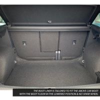 Tailored Black Boot Liner to fit Volkswagen Tiguan Mk.2 (Excl. Hybrid) 2016 - 2022 (with Lowered Boot Floor - No Spare Wheel)